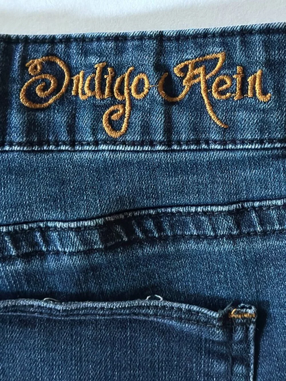 Indigo Rein Forever Cut Off Blue Denim Jean Shorts Size 13